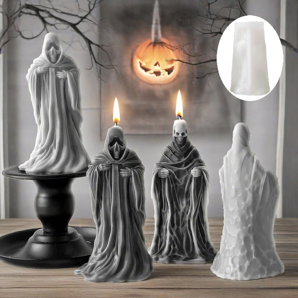 Resin Craft Ideas - Vela aromática de esqueleto 3D, molde