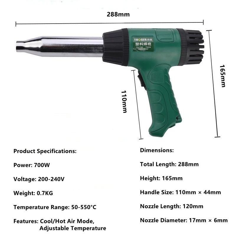 Pistola de calor de alta tempe - Heat Gun Small reseña y precio