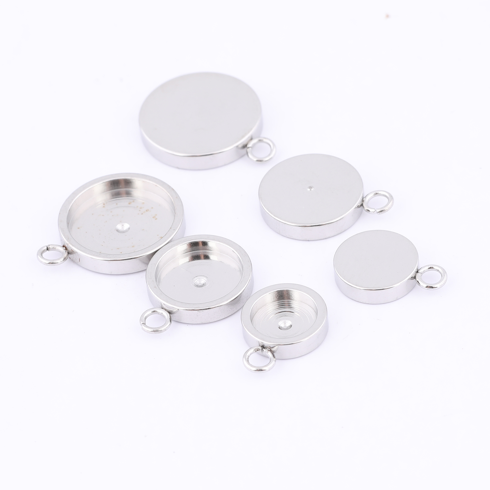 Base de cabujón redondo de ace - Bezels Set Pendant reseña y precio